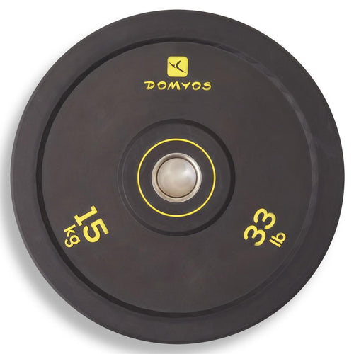 





Weightlifting Bumper Disc 15 kg - Inner Diameter 50 mm