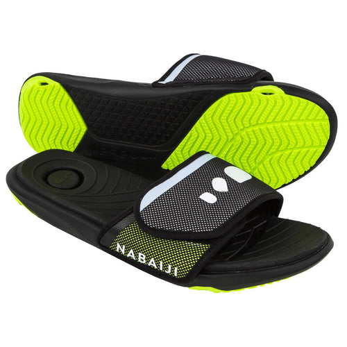 





Men's Pool Sandals SLAP 900 SOFT Black Yellow